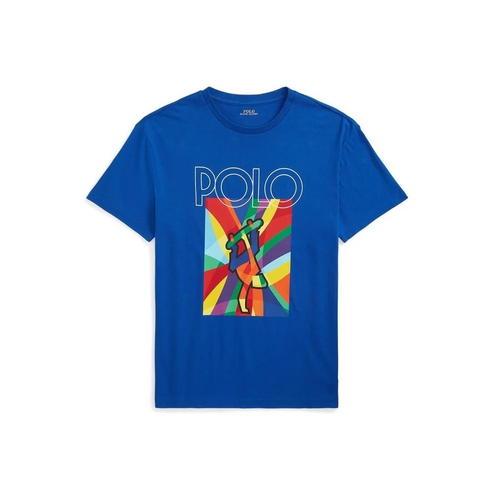 Polo Ralph Lauren Skateboard Trick Graphic Tee Sapphire Star Size 2LT 2XL Tall